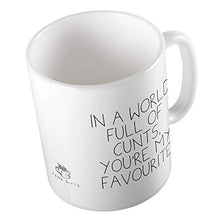Load image into Gallery viewer, in A World Full of Cunts, You&#39;re My Favourite Mug - Profanity Mugs Insult Saying Friend Funny Gift Shut Up Birthday Office Secret Santa Profanity Rude ©TeheGifts
