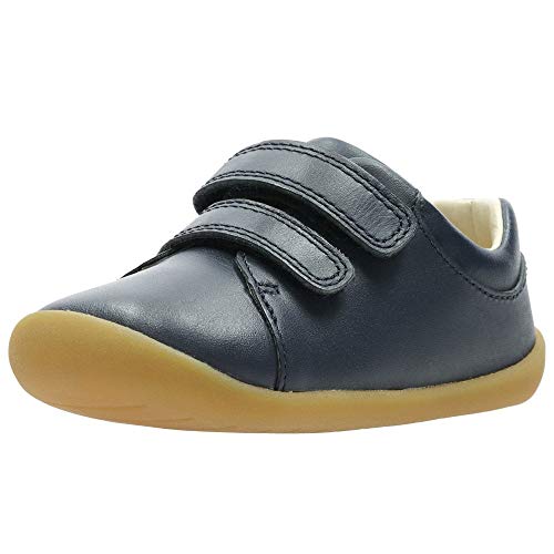 Clarks Boy's Roamer Craft T Sneakers, Blue (Navy Leather), 2 UK Child