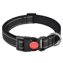 Load image into Gallery viewer, Amazon Brand - Umi Reflective Dog Collar, Adjustable Basic Dog Collar with Safety Locking Buckle and Soft Neoprene Padded, Durable Nylon Pet Collars for Puppy Small Medium Large Dogs
