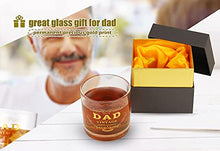 Load image into Gallery viewer, Father&#39;s Day Gifts Dad,550ml(18.6oz) Super Capacity Dad Lowball Glass Tumbler Dad Beer Glass,New dad Gifts Glass,Dad Lowball Glass Tumbler,Dad Birthday Gifts ,Present for Dads | Step Dad
