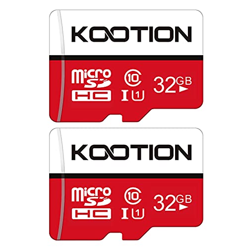 KOOTION 2 Pack 32 GB Micro SD Card Class-10 Micro SDHC Memory UHS-I Card Ultra High Speed TF Card R Flash, C10, U1, 32 GB