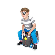 Load image into Gallery viewer, Trunki Children’s Ride-On Suitcase &amp; Kid&#39;s Hand Luggage: Pedro the Pirate Ship (Black)
