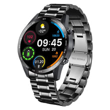 Load image into Gallery viewer, BEN NEVIS Men Smart Watch, Receive Make Call Voice Waterproof Fitness Sport Watch Sounds with 24/7 Heart Rate Blood Pressure Sleep Auto Monitor Step Counter Staninless Steel Metal for Android iOS
