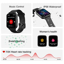 Load image into Gallery viewer, TouchElex Smart Watch 1.69''for Android Phones and iOS Compatible iPhone Samsung Men Women HD Screen Oxygen Pleasure Heart Rate Monitor IP68 Waterproof Smartwatch Fitness Tracker Fitness Watch
