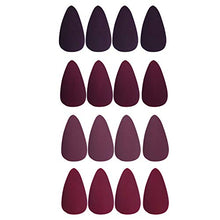 Load image into Gallery viewer, Laza 112 Pcs Colorful Fake Nails 4 Pack Stiletto Almond Peach Purplish Conch Carmine Matte Full Cover Medium Artificial Acrylic Nails - Prune Mulberry
