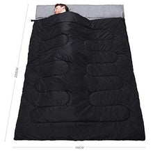 Load image into Gallery viewer, Active Era Double Sleeping Bag - Extra Large - Queen Size - Converts into 2 Singles - 3 Season for Camping, Hiking, Outdoors
