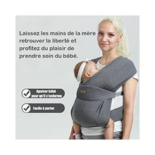 Load image into Gallery viewer, Baby Wrap Cuby Carrier Sling Soft Baby Carrier Infant Baby Sling Hands Free Babies Carrier Wraps One Size Fits All (New Gray)

