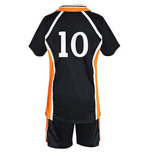 Load image into Gallery viewer, MarsVook High School Uniform Jersey Volleyball Costume for Anime Karasuno Cosplay Sports Suits, No.10 Hinata Shoyo, XX-Large
