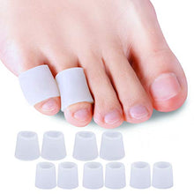 Load image into Gallery viewer, Sumiwish 10 Pack Toe Sleeves, Pinky Toe Protectors for Corns, Blister, Callus Protect, Little Toe Protector to Reduct Friction from Shoes
