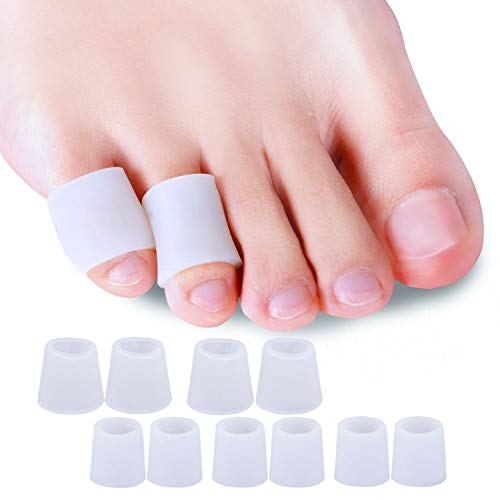 Sumiwish 10 Pack Toe Sleeves, Pinky Toe Protectors for Corns, Blister, Callus Protect, Little Toe Protector to Reduct Friction from Shoes