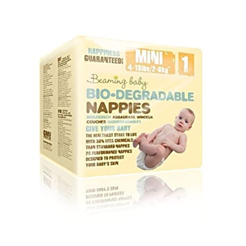 Beaming Baby Bio-Degradable Mini Nappies - Pack of 20 Nappies