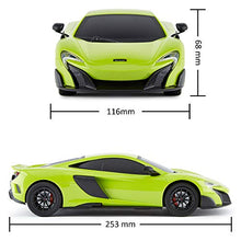 Load image into Gallery viewer, CMJ RC Cars™ McLaren 675LT Officially Licensed Remote Control Car 1:18 Scale Working Lights 2.4Ghz Green
