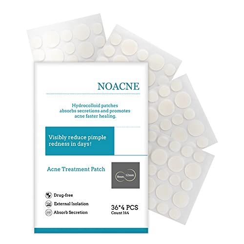 Acne Pimple Patches Acne Spot Treatments Hydrocolloid Patches Invisible Spot & Blemish Acne Stickers 144 Patches