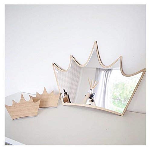 Kid Bedroom Nursery Decoration Shatterproof Acrylic Mirror Garden Wall Art Decor (Crown)