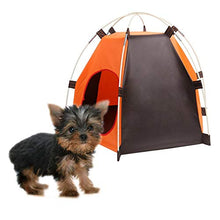 Load image into Gallery viewer, OUGE Portable Folding Dog Tent Cat House Bed, Outdoor Waterproof Animals Shelter Wigwam, Summer Beach Sunscreen Rabbit,Travel Camping pet Cage in Car, Door Entrance size 20 * 24 cm
