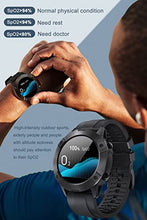Load image into Gallery viewer, Smart Watch for Men, Full Touch Fitness Tracker with Heart Rate Monitor, Sleep Monitor, Blood Oxygen Testing, 5 ATM Waterproof Smartwatch for Android iOS
