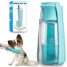 Load image into Gallery viewer, Leak-Proof Backflow Portable Dog Water Bottle KingAcc 550Ml Foldable Dog Cat Travel Water Bowl Outdoor Lightweigh Pet Drinking Cup（Don't Use Hot Water and Dishwasher）
