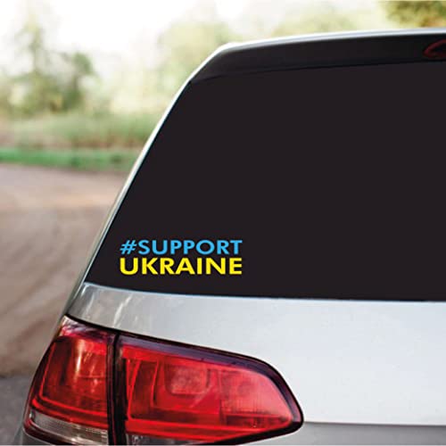 # Support Ukraine Car Window Vinyl Sticker Decal Bumper Flag Sign