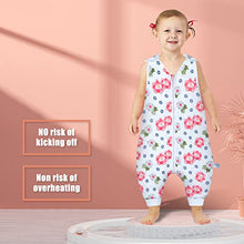 Load image into Gallery viewer, MOEMOE BABY Sleeping Bag with Legs Summer Sleeping Bag with Feet Muslin Toddler Sleep Bag 0.5 Tog Baby Sleeveless Wearable Blanket for Girls Boys 9 Months -5 Years
