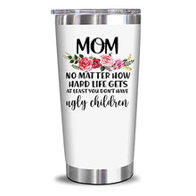 Load image into Gallery viewer, Gifts For Mom From Daughter, Son - Mom Gifts - Birthday Gifts For Mom - Valentines Day Gifts For Mom, Wife, Women - Funny Birthday Presents From Daughter, Son, Husband - 20 Oz Wine Tumbler
