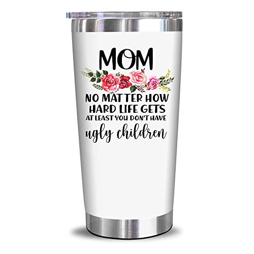 Gifts For Mom From Daughter, Son - Mom Gifts - Birthday Gifts For Mom - Valentines Day Gifts For Mom, Wife, Women - Funny Birthday Presents From Daughter, Son, Husband - 20 Oz Wine Tumbler