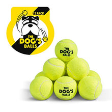 Load image into Gallery viewer, The Dog&#39;s Balls, Dog Tennis Balls, 12-Pack Yellow Dog Toy, Strong Dog &amp; Puppy Tennis Ball
