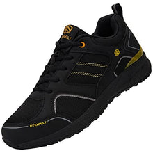 Load image into Gallery viewer, Ziboyue Safety Trainers Men Lightweight Safety Shoes Comfortable Steel Toe Cap Trainers Breathable Work Shoes Puncture Proof Non Slip Industrial Construction Footwear(Shine Black,9UK)
