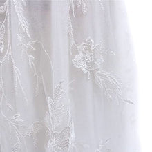 Load image into Gallery viewer, MEITING Evening Dresses for Women UK Elegant Temperament Lace Dress Sexy Deep V Sling Bridal Wedding Evening Dress Cocktail Party Dress White
