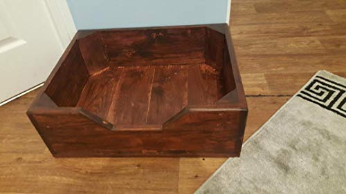 Rustic Dog Bed made in UK from reclaimed pallet wood.
