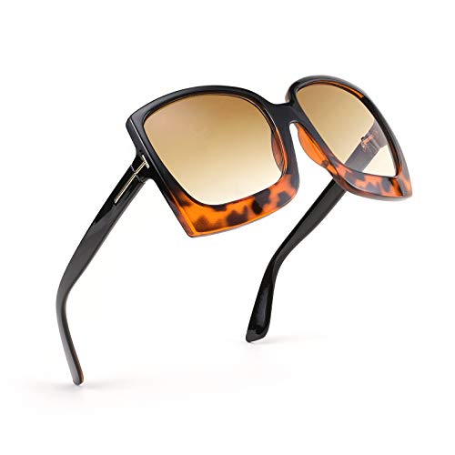 Karsaer Retro Square Round Oversized Women Sunglasses Large Frame Vintage Women Shades K7075