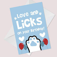 Load image into Gallery viewer, Red Ocean Happy Birthday Card From The Dog Pet Theme Novelty Card For Dog Lover Mum Dad Husband Wife
