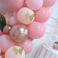 Load image into Gallery viewer, 186pcs Rose Gold Balloons Arch Garland Kit Pastel Pink Latex Balloon and Metallic Rose Gold Balloons for Bridal Shower Baby Shower Birthday Party Decoration
