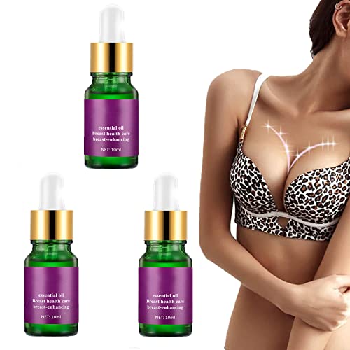 3 Pcs Bust Firming Natural Essential Oil, Natural Breast Enhancement Oil Massage Oil, Bust Firming Natural Essential Oil for Breast Firming Lifting Breast Nourishing Massage Oil Breast Health Care
