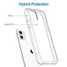 Load image into Gallery viewer, JETech Case for iPhone 11 (2019), 6.1-Inch, Shockproof Transparent Bumper Cover, Anti-Scratch Clear Back, HD Clear
