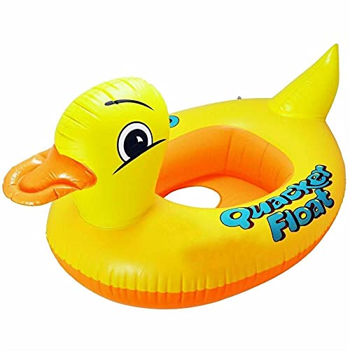 Baby Inflatable Yellow Duck Swimming Ring Circle Seat Pool Float Summer Kids Buoy Water Raft Floating Funny Toy Boat Children Training-duck (1 X Yellow Duck)