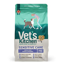 Load image into Gallery viewer, Vet&#39;s Kitchen - Grain Free - Complete Dry Dog Food - Sensitive Care Pork and Potato - Advanced Nutrition for your Adult Dog - 2.2kg
