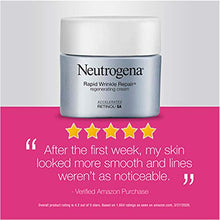 Load image into Gallery viewer, Neutrogena Rapid Wrinkle Repair Retinol Anti-Wrinkle Regenerating Face Cream, Day and Night Use, 1.7 oz
