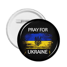 Load image into Gallery viewer, Pray For Ukraine Diy Round Badge,Round Brooch For Men And Women,Pin Button Clothing Bag Hat Accessories
