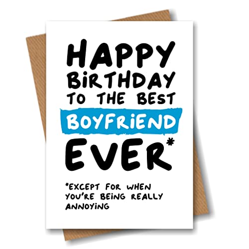 Funny Birthday Card for Boyfriend - Happy Birthday to the Best Boyfrie ...