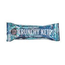 Load image into Gallery viewer, Krunchy Keto Bar (15x35g) - High Fibre Low Carb All Natural No Sugar Added - Coconut
