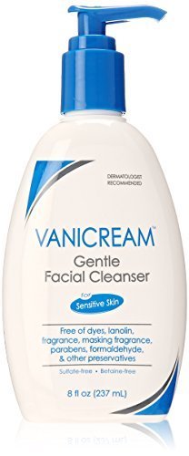 Vanicream Gentle Facial Cleanser with Pump Dispenser -Formulated Without Common Irritants for Those with Sensitive Skin,8 Fl Oz (Pack of 1)