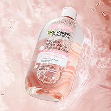 Load image into Gallery viewer, Garnier Micellar Rose Cleansing Water For Dull Skin 700ml, Glow Boosting Cleanser &amp; Makeup Remover, Recognised By The British Skin Foundation, Use With Reusable Micellar Eco Pads
