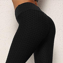 Load image into Gallery viewer, EXGOX Women High Waist Yoga Pants Stretch Running Workout Yoga Leggings Tummy Control Sport Tights Black
