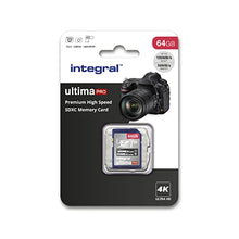 Load image into Gallery viewer, Integral 64GB SD Card 4K Ultra-HD Video High Speed SDXC V30 UHS-I U3 Class 10 Memory Card up to 100MB/s, Color May Vary
