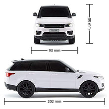 Load image into Gallery viewer, CMJ RC CarsTM Range Rover Sport Remote Control Car 1:24 scale with Working LED Lights, Radio Controlled Supercar (Range Rover Sport White)
