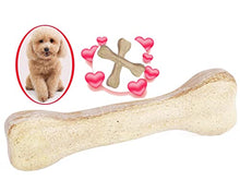 Load image into Gallery viewer, Woof Wood Bone Dog Chew Toys - Aggressive Chewers Dogs Chewing Stick - Puppy Teething Milk Flavour - Long Lasting Durable Natural Pine Fibre - Medium Size Safe Edible Treats Wooden Toy No Splinters
