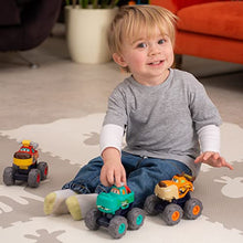 Load image into Gallery viewer, Tippi Monster Truck Toy Cars - Set of 3 Push Along Cars - Toy Car Set For 1, 2, 3 Year Olds - 2 Year Old Boy Gifts - Kids Toys Age 1 Year +
