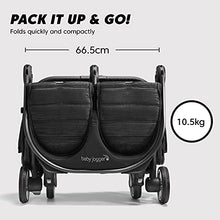 Load image into Gallery viewer, Baby Jogger City Tour 2 Double Travel Pushchair | Lightweight, Foldable &amp; Portable Double Buggy | Pitch Black
