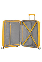 Load image into Gallery viewer, American Tourister - Soundbox Spinner Expandable, 77cm, 97/110 L - 4.2 KG, Yellow (Golden Yellow)
