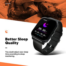 Load image into Gallery viewer, Smart Watch Fitness Tracker with Heart Rate Monitor Fit Bitwatches Ladies Sports Watch Elegant Lets Fit Smartwatch for Men Women for Android iOS-Black
